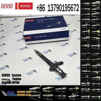 انژکتور DENSO Toyota 14 095000-7690 Fuel Injector 23670-09270 DCRI107690 23670-0R180 for Toyota 1AD 2AD D-4D Euro 3 EURO 4 Common Rail موتور دیزلی اصل جدید انژکتور